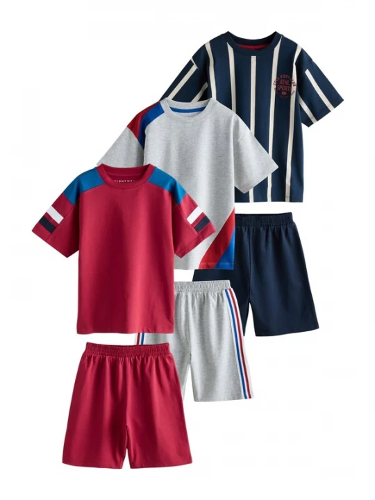 Foto van product Next Nachtkledij blauw / navy / grijs / rood / wit