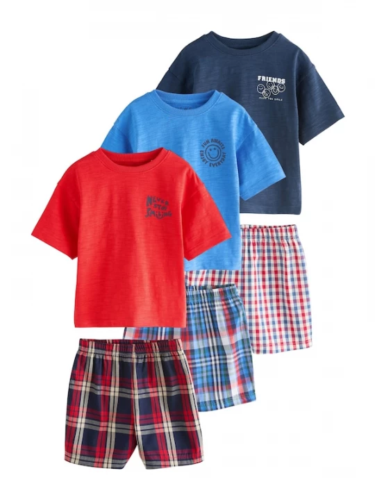 Foto van product Next Nachtkledij blauw / navy / rood / zwart