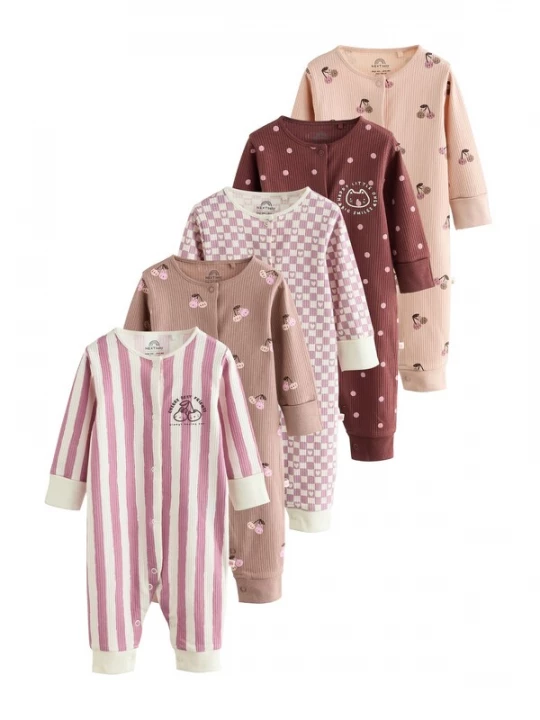 Foto van product Next Nachtkledij brokaat / sering / mauve / roestrood