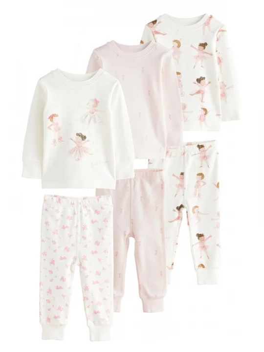 Foto van product Next Nachtkledij bruin / rosa / wit