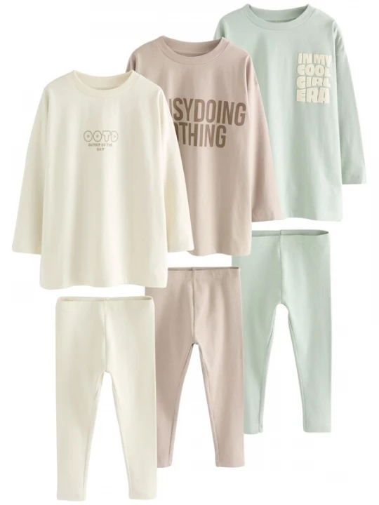 Foto van product Next Nachtkledij camel / mintgroen / wolwit