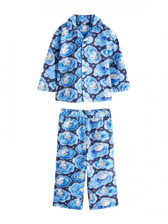 Foto van product Next Nachtkledij 'Cath Kidston Moomins' blauw / nachtblauw / wit