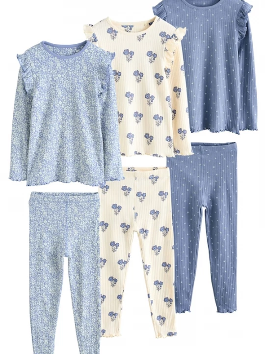 Foto van product Next Nachtkledij crème / blauw / zwart