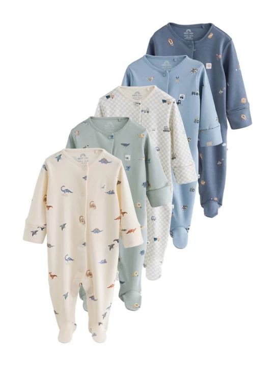 Foto van product Next Nachtkledij crème / smoky blue / saffier / lichtblauw / mintgroen