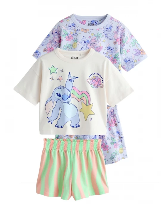 Foto van product Next Nachtkledij 'Disney Lilo Und Stitch' crème / lila / sering / abrikoos