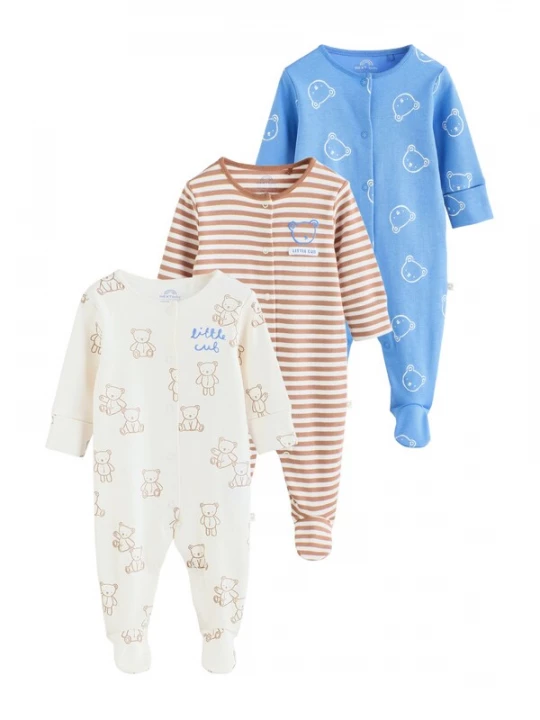 Foto van product Next Nachtkledij ecru / blauw / bruin