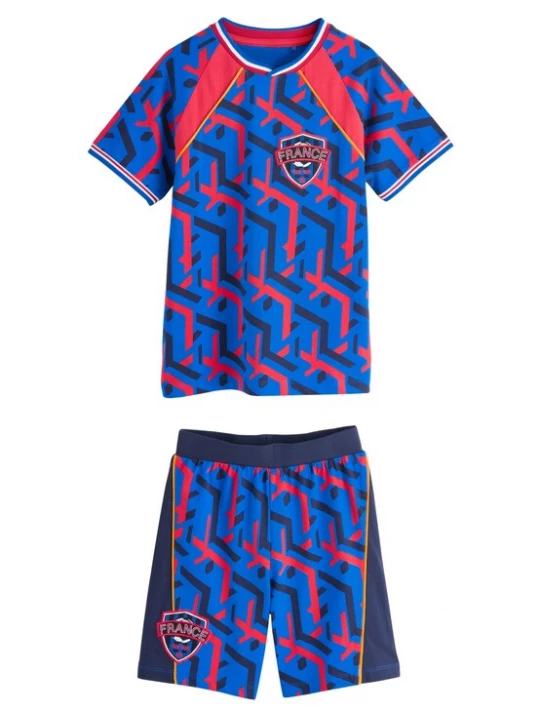 Foto van product Next Nachtkledij 'Football' blauw / marine / rood / wit