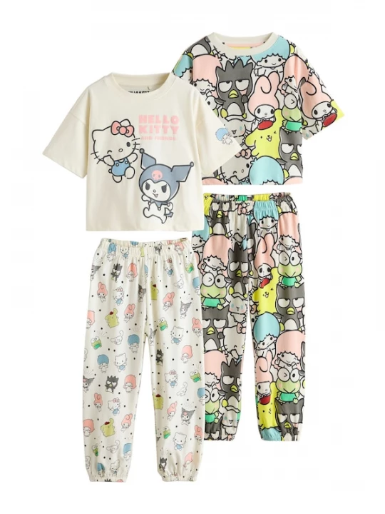Foto van product Next Nachtkledij 'Hello Kitty' ivoor / geel / grijs / rosa