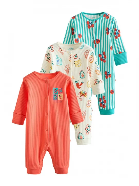 Foto van product Next Nachtkledij lichtbeige / turquoise / geel / kreeft / rood