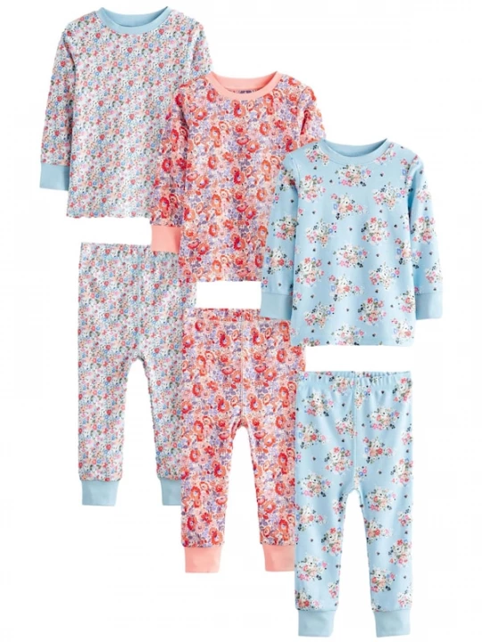 Foto van product Next Nachtkledij lichtblauw / lila / oranje / rosa