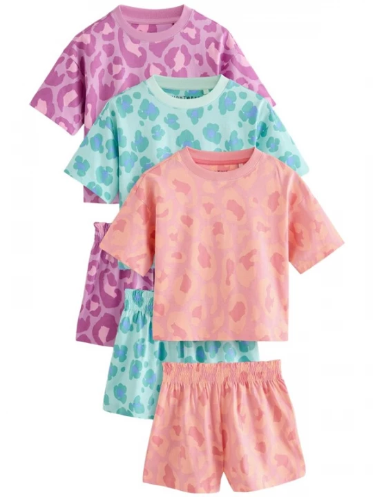 Foto van product Next Nachtkledij mintgroen / lila / oranje / zalm roze