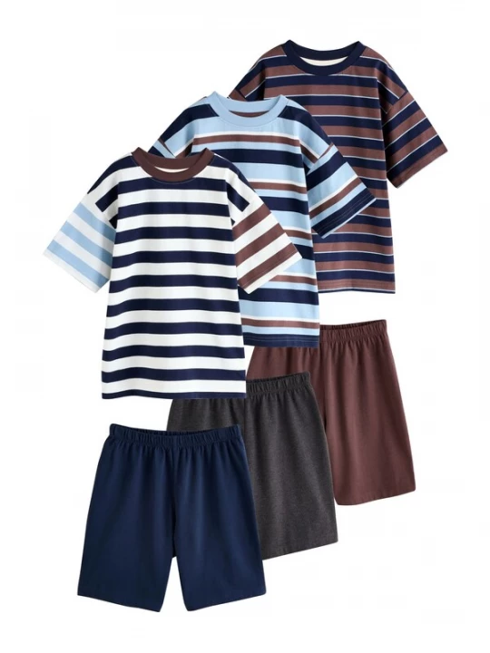 Foto van product Next Nachtkledij navy / bruin / antraciet / wit