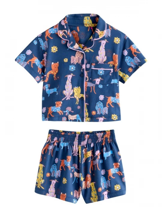 Foto van product Next Nachtkledij navy / geel / sering / donkeroranje