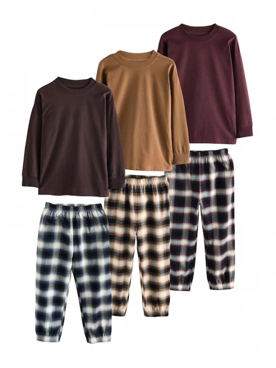 Foto van product Next Nachtkledij navy / kastanjebruin / cappuccino / bordeaux