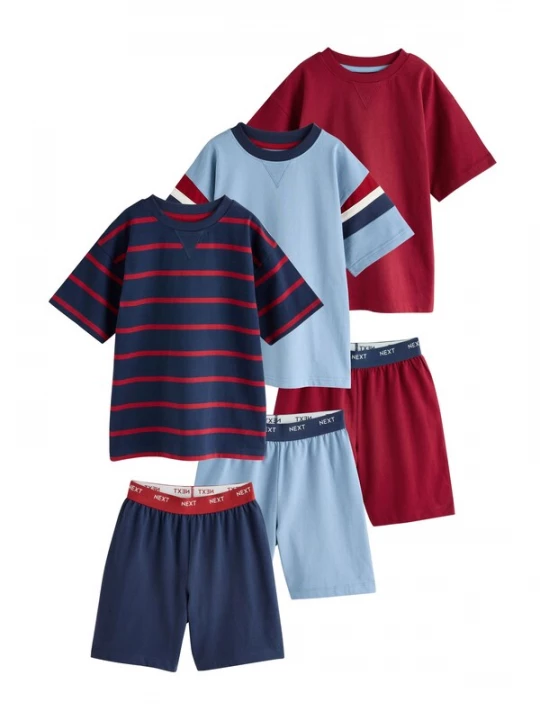 Foto van product Next Nachtkledij navy / lichtblauw / rood / wit