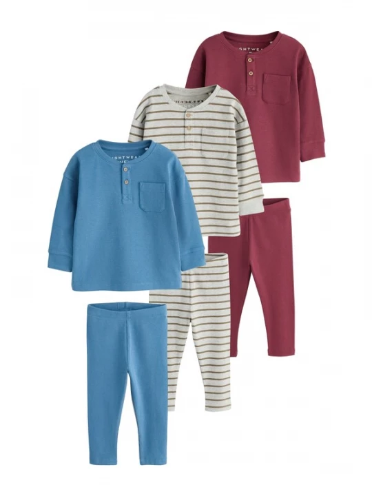 Foto van product Next Nachtkledij royal blue / koningsblauw / grijs gemêleerd / olijfgroen / bordeaux