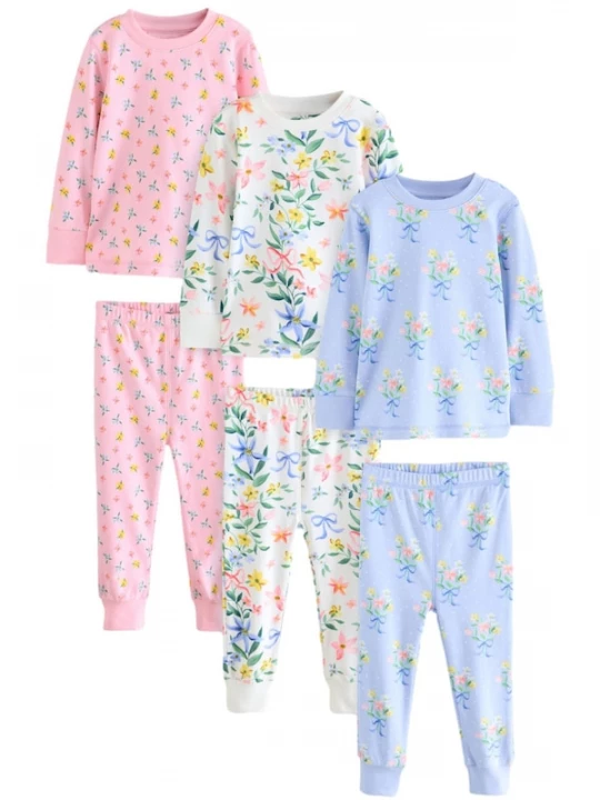 Foto van product Next Nachtkledij 'Stampy Snuggle' lichtblauw / groen / rosa / wit