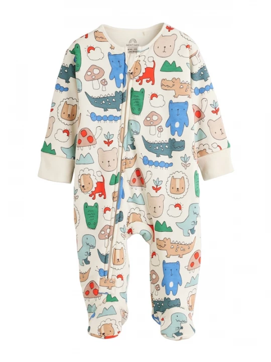Foto van product Next Nachtkledij 'Tog' beige / blauw / groen / rood
