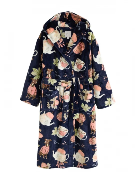 Foto van product Next Ochtendjas beige / navy / groen