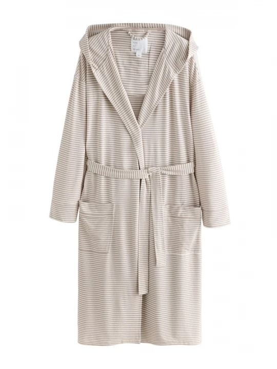 Foto van product Next Ochtendjas donkerbeige / offwhite