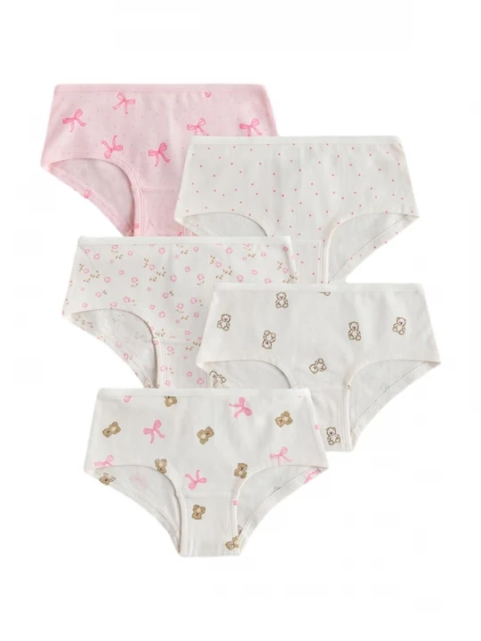 Foto van product Next Onderbroek chocoladebruin / pink / rosa / wit
