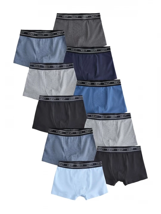 Foto van product Next Onderbroek marine / smoky blue / saffier / azuur / lichtblauw / donkergrijs / grijs gemêleerd / zwart