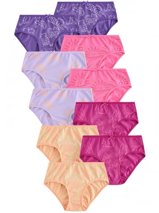 Foto van product Next Onderbroek pastellila / donkerlila / abrikoos / lichtroze / donkerroze