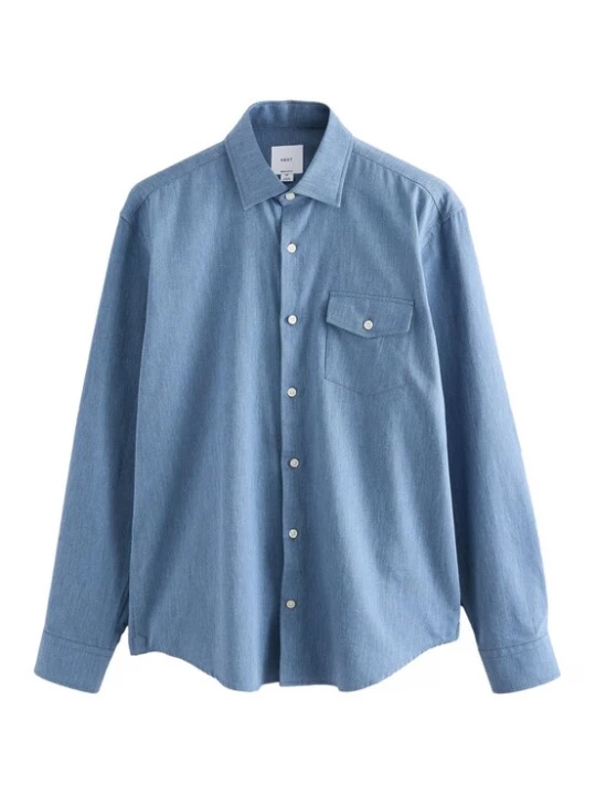 Foto van product Next Overhemd 'Archive' blauw denim