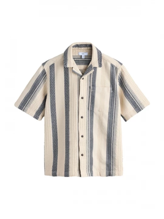 Foto van product Next Overhemd beige / donkerblauw