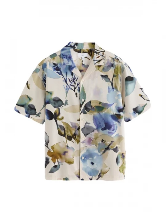 Foto van product Next Overhemd beige / lichtbeige / blauw / groen gemêleerd