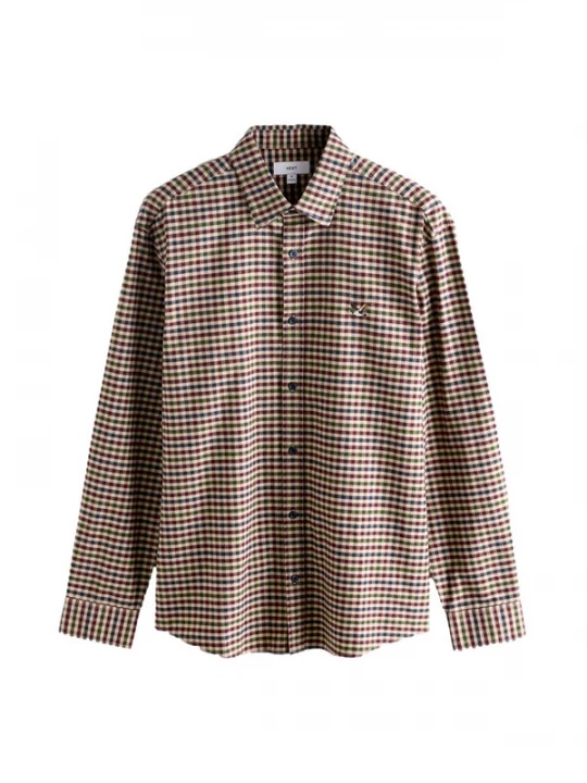 Foto van product Next Overhemd beige / navy / groen / bordeaux