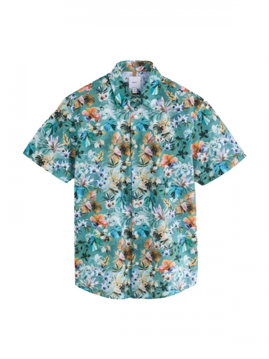 Foto van product Next Overhemd blauw / cyaan blauw / groen / wit