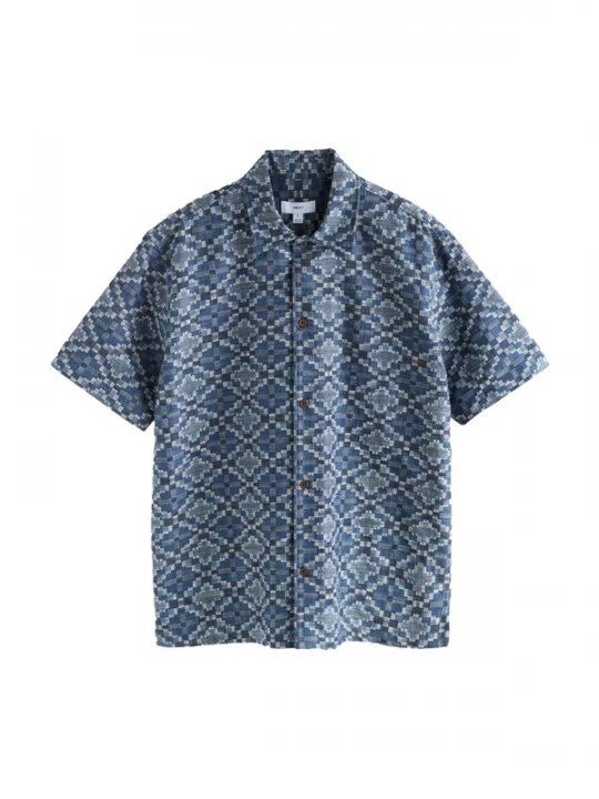 Foto van product Next Overhemd blauw / donkerblauw / lichtgrijs