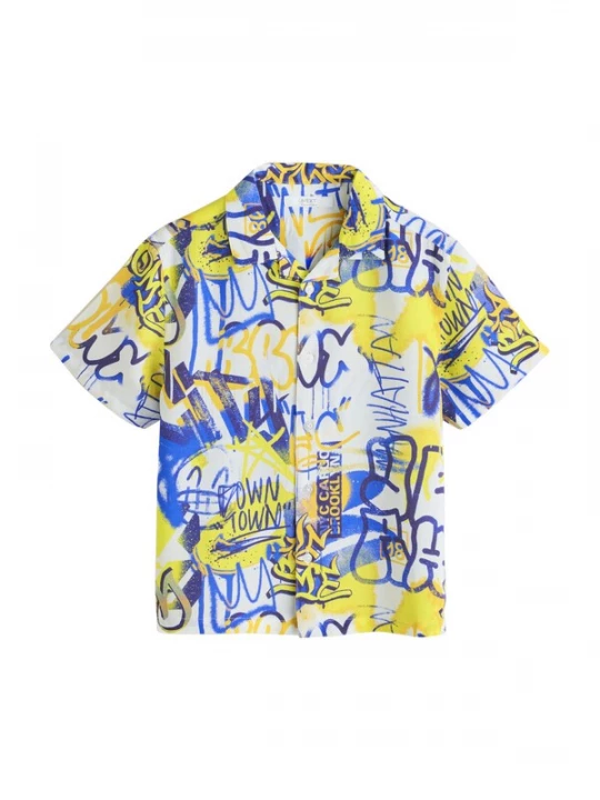 Foto van product Next Overhemd blauw / geel / wit