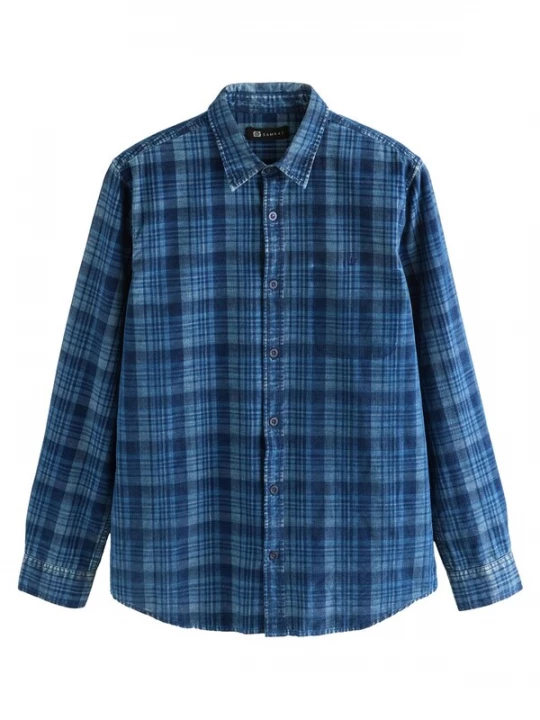Foto van product Next Overhemd blauw / marine / enziaan