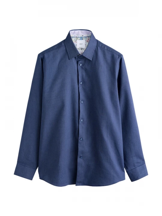 Foto van product Next Overhemd blauw / navy / lichtblauw