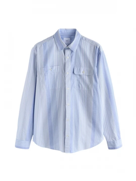 Foto van product Next Overhemd blauw / pastelblauw / zwart / wit