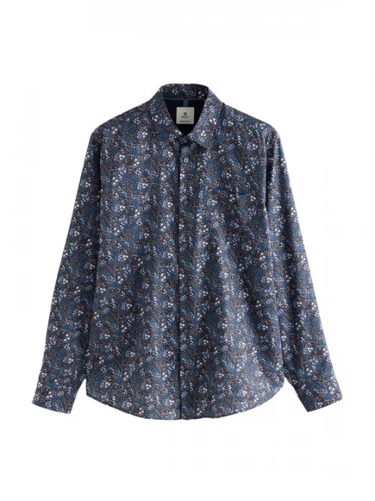 Foto van product Next Overhemd blauw / sering / zwart / wit