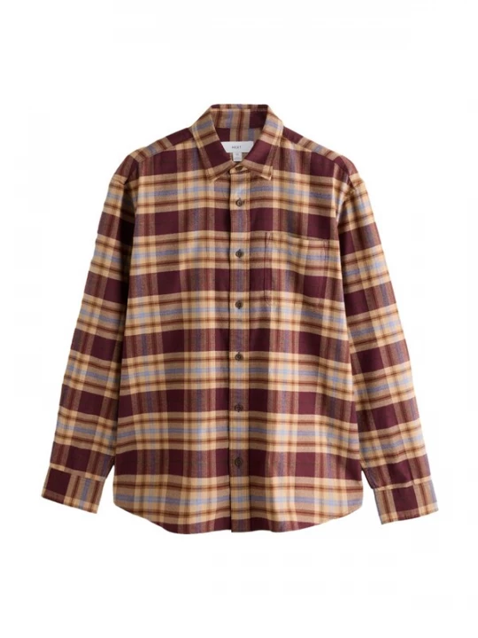 Foto van product Next Overhemd bruin / lichtbruin / bordeaux