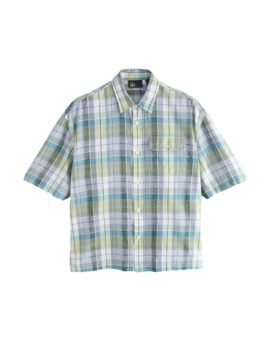 Foto van product Next Overhemd cyaan blauw / groen / lichtgroen / wit