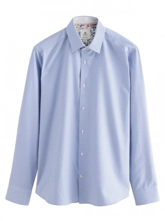 Foto van product Next Overhemd donkerblauw / wit