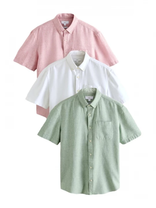 Foto van product Next Overhemd groen / rosa / wit