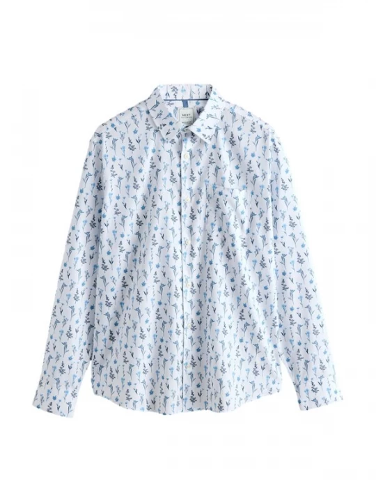 Foto van product Next Overhemd hemelsblauw / donkerblauw / wit