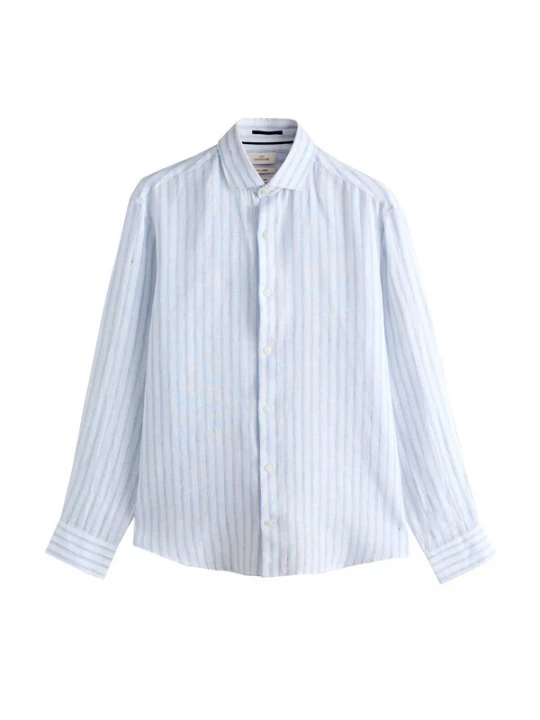Foto van product Next Overhemd lichtblauw / donkerblauw / wit