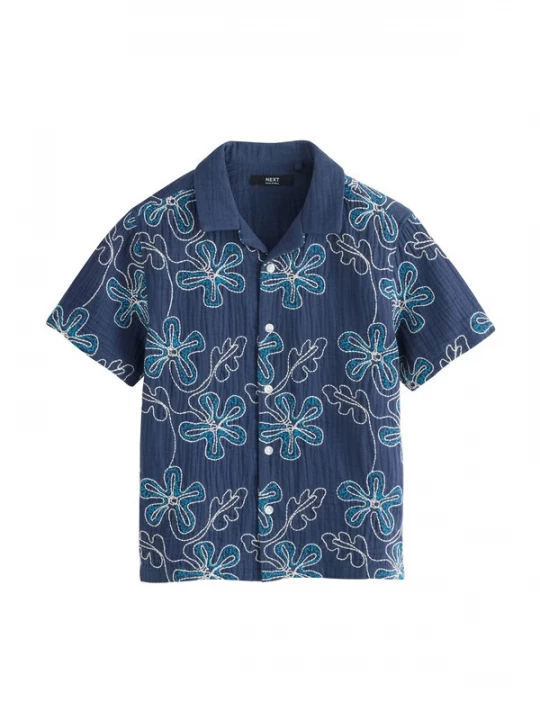 Foto van product Next Overhemd navy / azuur / wit