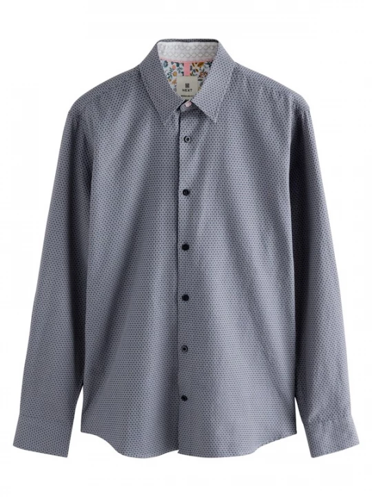 Foto van product Next Overhemd navy / duifblauw / wit
