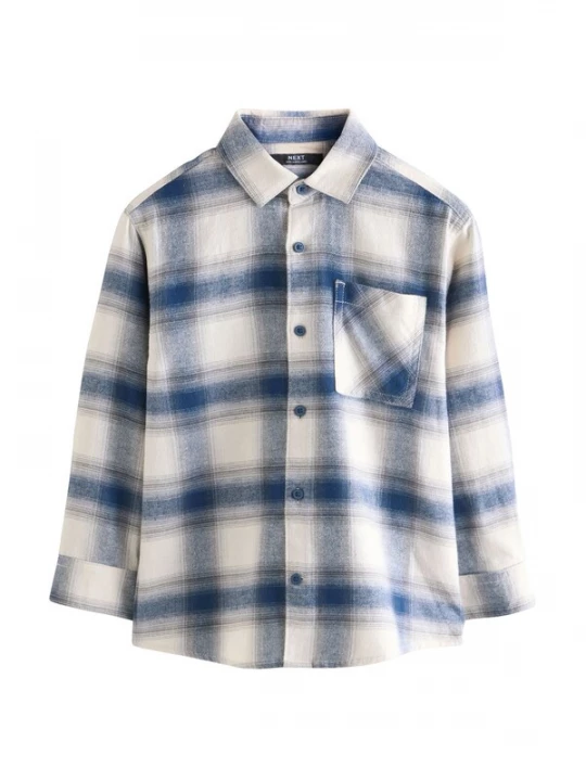 Foto van product Next Overhemd navy / grijs / wit