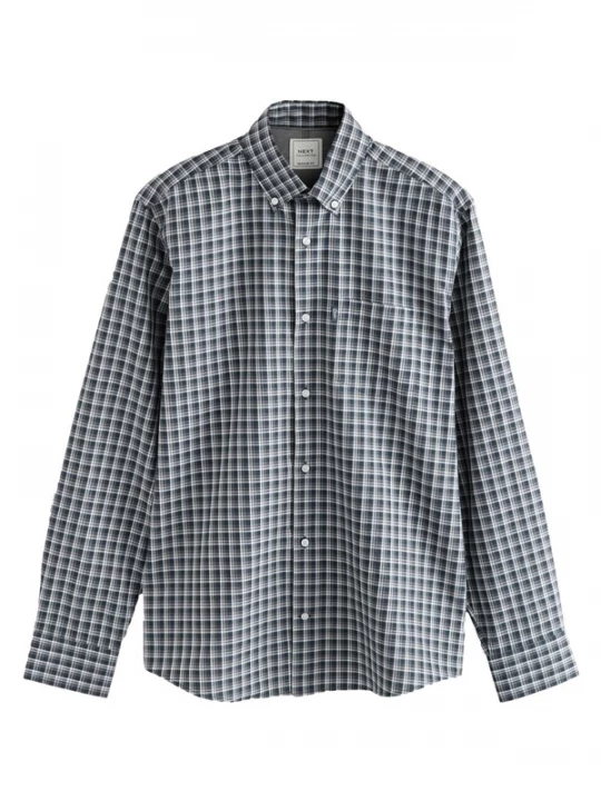 Foto van product Next Overhemd navy / grijs / wit