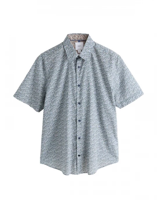 Foto van product Next Overhemd navy / lichtblauw