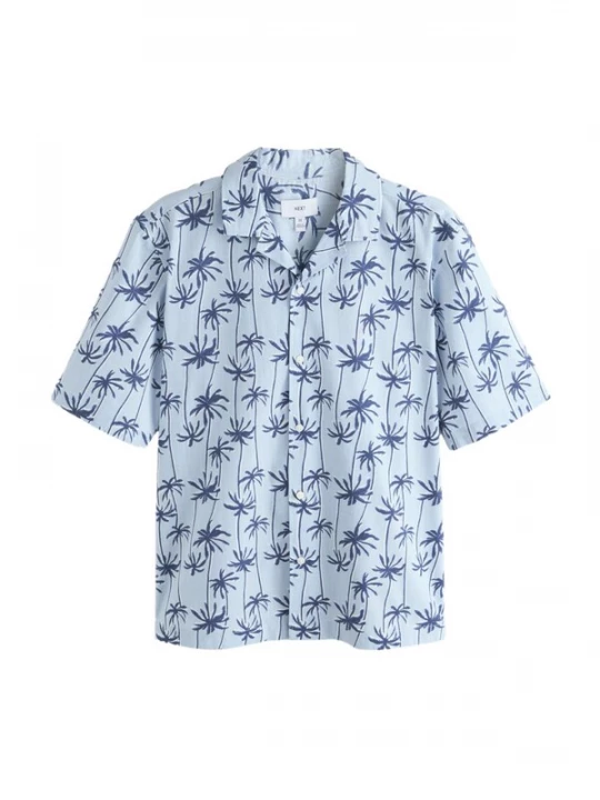 Foto van product Next Overhemd navy / pastelblauw